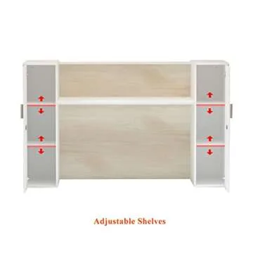 Stylish Homsee Reception Desk with Storage Solutions