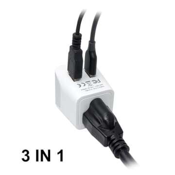 Compact Travel Adapter with USB for Europe Trips