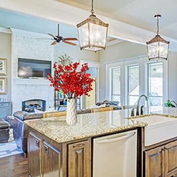 Mandy's 6 Bundles Red Silk Babys Breath for Events