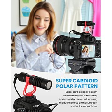 Moukey MCM-1 Video Microphone for Clear Audio Capture