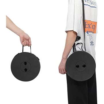 KPR Upgraded Collapsible Stool Lightweight Yet More Sturdy with Load Capacity 400lbs Portable Retractable Folding Telescoping Foldable Camping Stool for Adults Outdoor Fishing Travel Hiking BBQ ﻿