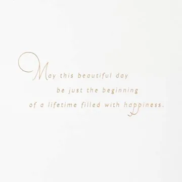 Elegant Hallmark Wedding Card Just the Beginning