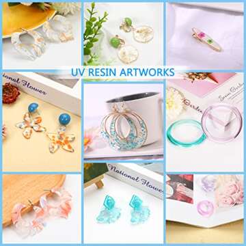 KISREL UV Resin Kit - Fast Curing Craft Supplies for All Ages