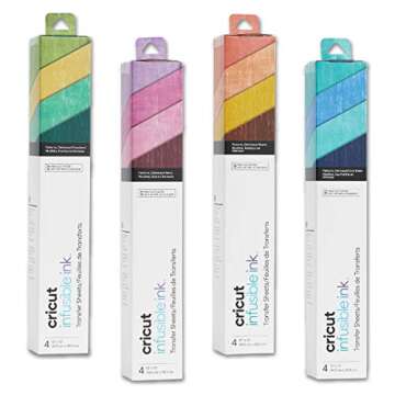 Cricut Infusible Ink Transfer Sheet Sampler Bundle - Distressed Rainbow Infusible Ink Set, Create Cu...