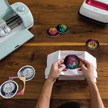 Cricut Infusible Ink Transfer Sheet Sampler Bundle - Distressed Rainbow Infusible Ink Set, Create Custom DIY Shirts and Mugs, Sublimation Projects, Infusible Transfer Paper Materials for Heat Presses