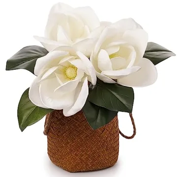 Luxurious Faux Magnolia Flowers for Elegant Home Decor