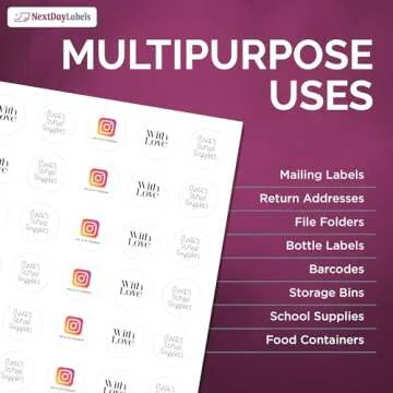 NextDayLabels 1.5 Inch Round Labels for Printing