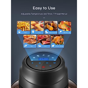 Air Fryer Lid for Instant Pot 6Qt/8Qt Innovative Kitchen Accessory