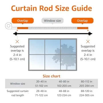 Adjustable Blackout Curtain Rod - Easy to Install, 48-88"