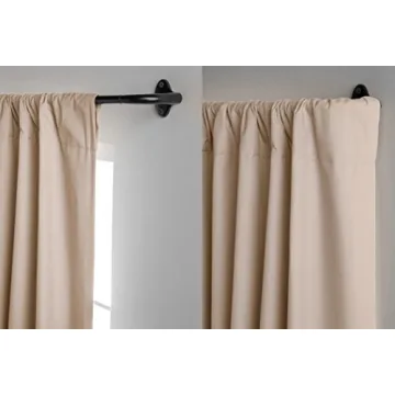 Adjustable Blackout Curtain Rod - Easy to Install, 48-88"