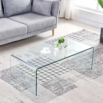 Stylish SMARTIK Glass Coffee Table - Versatile and Modern