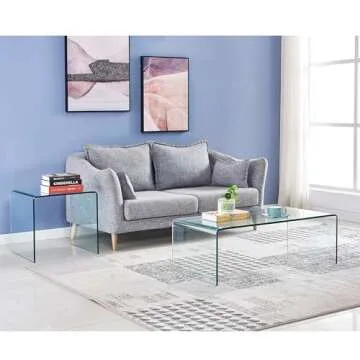Stylish SMARTIK Glass Coffee Table - Versatile and Modern