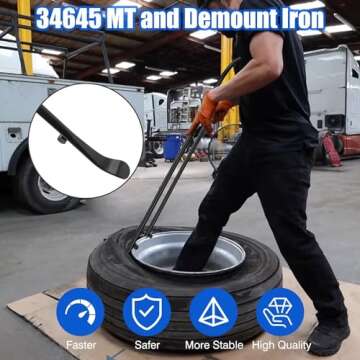 Uggyjhdg Tire Mount Demount Iron Set for Easy Tire Changes