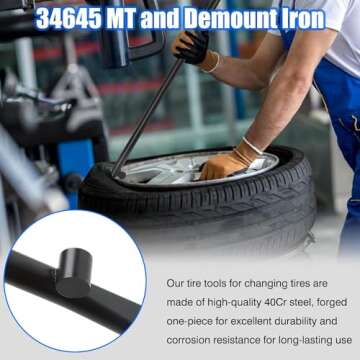 Uggyjhdg Tire Mount Demount Iron Set for Easy Tire Changes