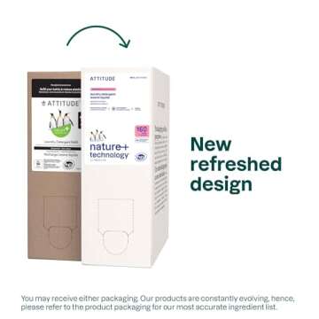 ATTITUDE Liquid Laundry Detergent, EWG Verified Laundry Soap, HE Compatible, Vegan and Plant Based P...