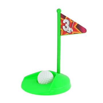 Toilet Golf Potty Time Putter Game - Funny White Elephant Gag Gifts for Adults Men Dad - Stupid Pranks Joke Dirty Christmas Holiday Present Exchange Ideas - Mini Bathroom Putting Green Mat Toy Set