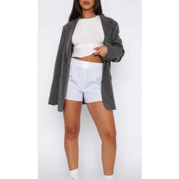 Yoawdats Women's Y2K Lounge Shorts - Stylish and Comfortable