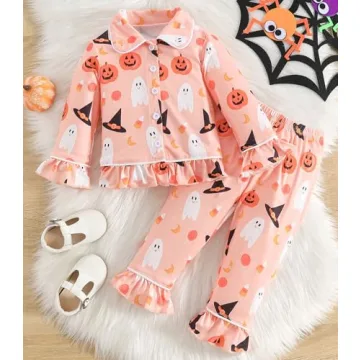 Cute Toddler Halloween Christmas Pajamas for Girls