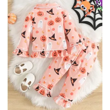 Cute Toddler Halloween Christmas Pajamas for Girls