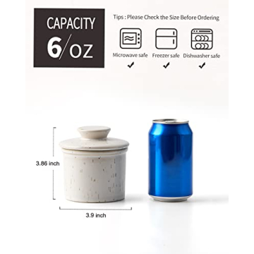 XELA Butter Keeper Crock for Soft Spreadable Butter