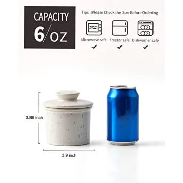 XELA Butter Keeper Crock for Soft Spreadable Butter