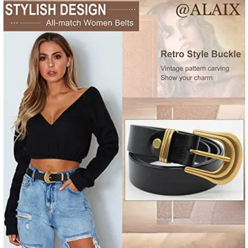 Shop Alaix Women's Stylish Leather Belt Now!