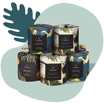 TUSHY Premium Bamboo Toilet Paper - Soft, Eco-Friendly 8 Pack