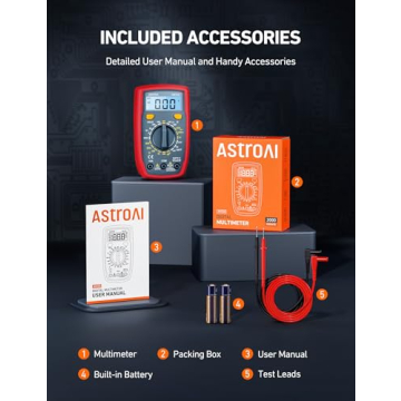AstroAI Digital Multimeter 2000 Counts for Home Use