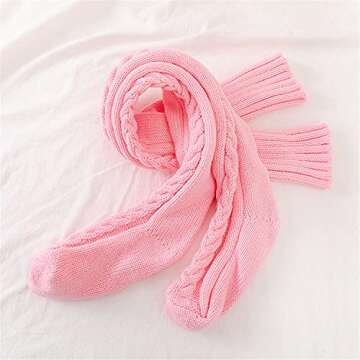 YELAIVP Women's Cable Knitted Thigh High Socks Over Knee Boot Stockings Extra Long Winter Leg Warmers