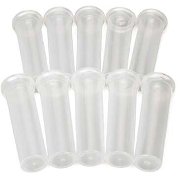 10Pcs 60Ml Floral Tubes with Rack Holder for Milkweed Cuttings