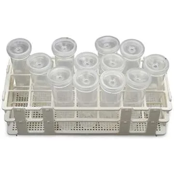 10Pcs 60Ml Floral Tubes with Rack Holder for Milkweed Cuttings