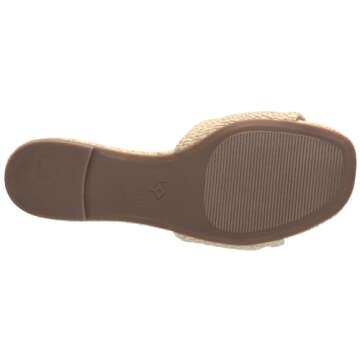 Katy Perry Women's Halie Bow Flat Sandal Slide, Natural, 8