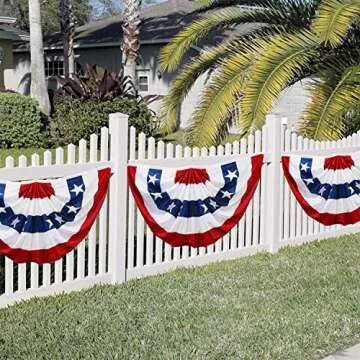 Stylish HOOSUN American Flags Bunting for Any Outdoor Celebration