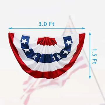 Stylish HOOSUN American Flags Bunting for Any Outdoor Celebration
