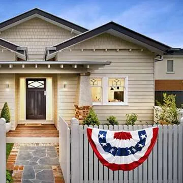 Stylish HOOSUN American Flags Bunting for Any Outdoor Celebration