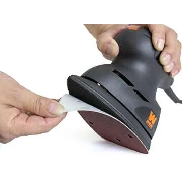 WEN 6301SP Palm Sander Sandpaper Set - 12 Assorted Grits for Versatile Projects