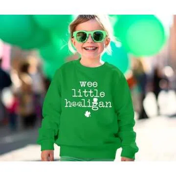HEBBE St Patricks Day Kids Sweatshirt with Charms Graphic