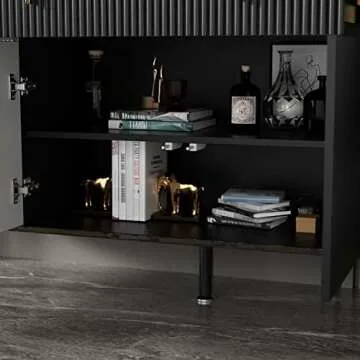 FAMAPY Elegant Sideboard Buffet with Pop-Up Drawers