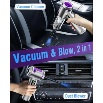 AOHPEGN Handheld Car Vacuum Portable Cordless, 22000Pa High-Power Suction Handheld Vacuum Cleaner & ...