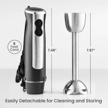 Zulay Immersion Stick Mixer - 800W Handheld Blender with Turbo Mode
