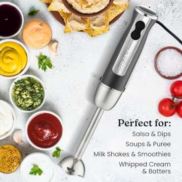 Zulay Immersion Stick Mixer - 800W Handheld Blender with Turbo Mode