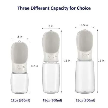 WePet Portable Dog Water Bottle, 12 OZ, Leak Proof Puppy Water Dispenser with Drinking Feeder for Pets Outdoor Walking, Hiking, Travel, Food Grade Plastic