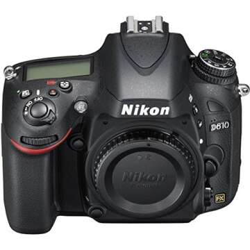 Nikon D610 24.3 MP CMOS FX-Format Digital SLR Camera - Renewed for Quality Photography