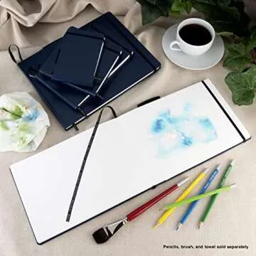 Pentalic 5.5" x 5.5" Aqua Journal, Watercolor, 48 Pages, Blue