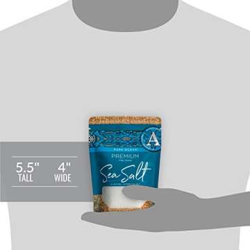 Artisan Salt Company Pure Ocean Premium Sea Salt, Zip-Top Pouch, 4 Ounce