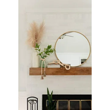 Decorative Wood Chain Link and Bead Garland Set for Home