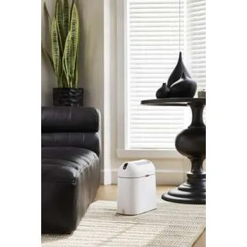 ELPHECO Motion Sensor Bathroom Trash Can, 2.5 Gallon Waterproof Trash Bin with Butterfly lid, Bathro...