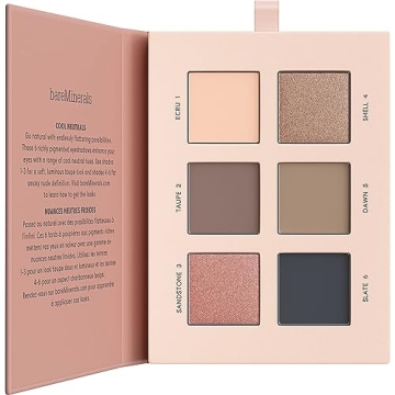 bareMinerals Mineralist Eyeshadow Palette - 6 Vegan, Talc-Free Shades for Endless Looks