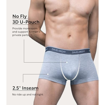 Shop David Archy Men's Trunks 4-Pack - Ultra Soft Comfort