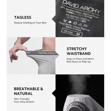 Shop David Archy Men's Trunks 4-Pack - Ultra Soft Comfort